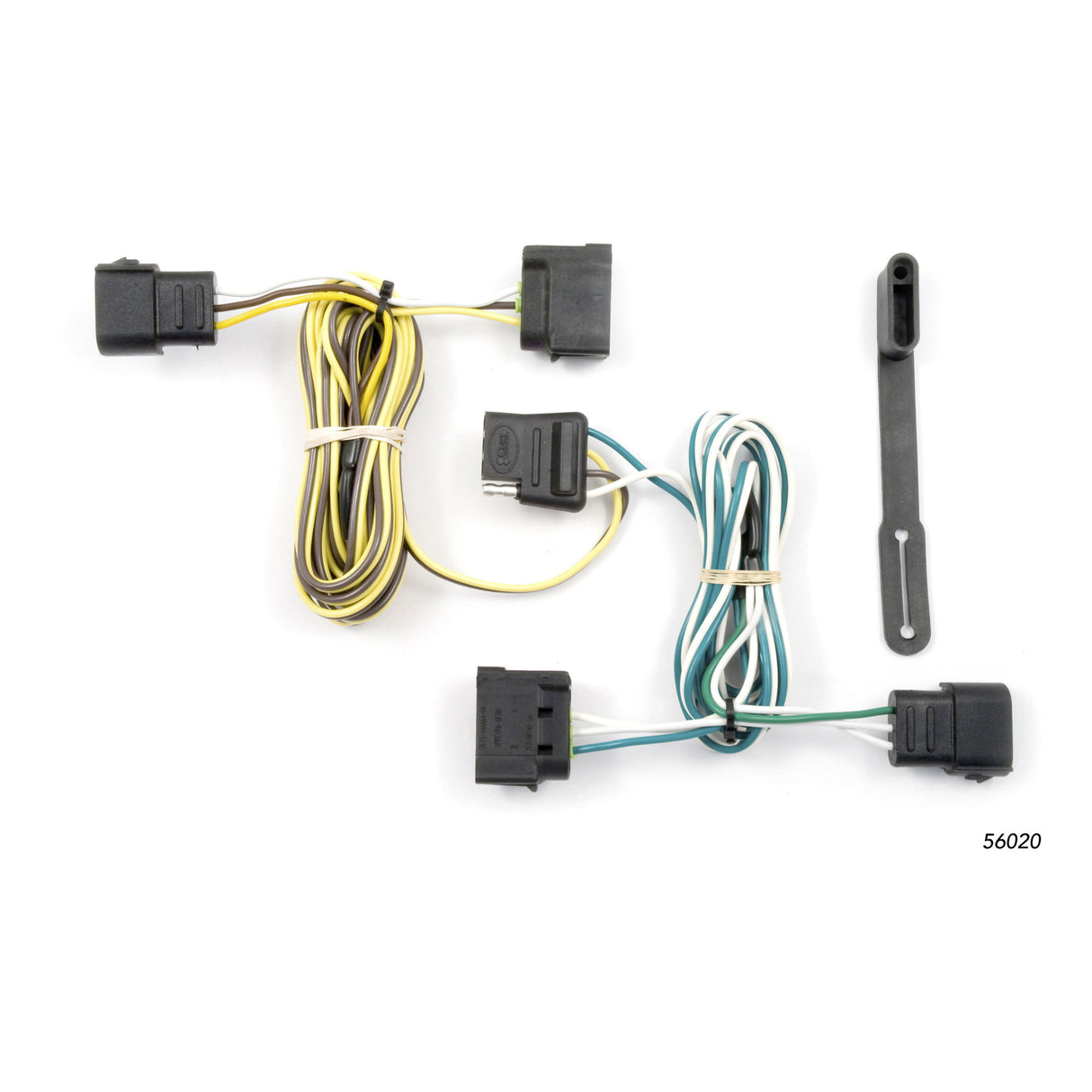 Curt - Custom Wiring, 4-Way Flat Output, Select Ford E-150, E-250, E-350 Super Duty - 56020