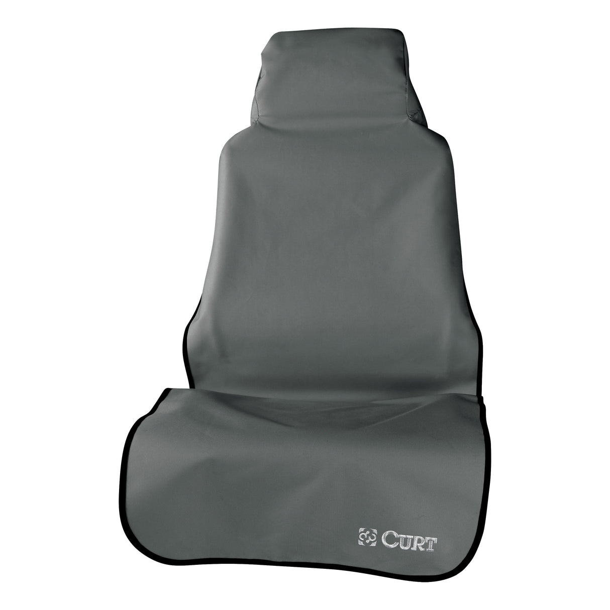 Curt - Seat Defender 58" x 23" Removable Waterproof Grey Bucket Seat Cover - 18500