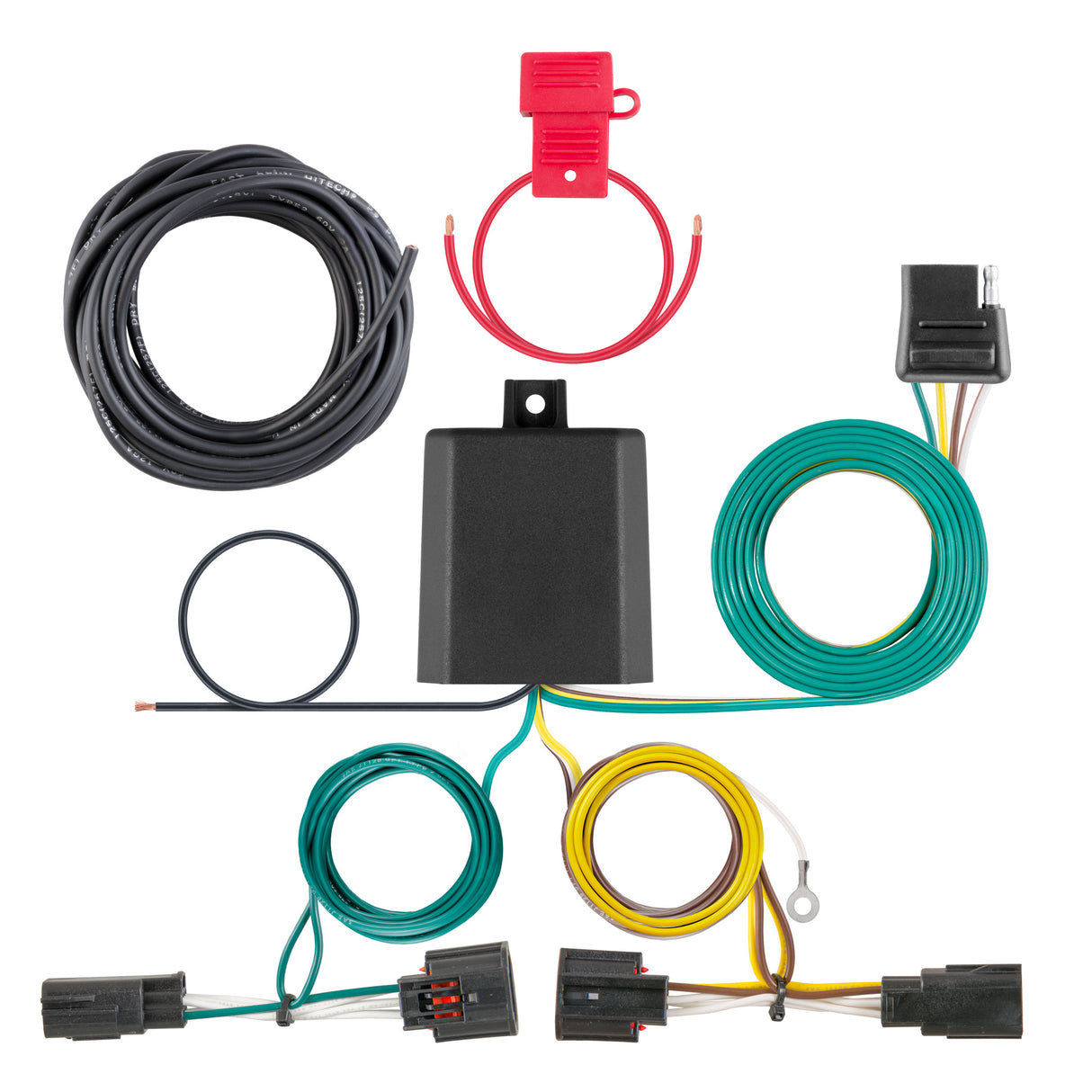 Curt - Custom Wiring, 4-Way Flat, Select Chrysler Town and Country, Dodge Grand Caravan - 56331
