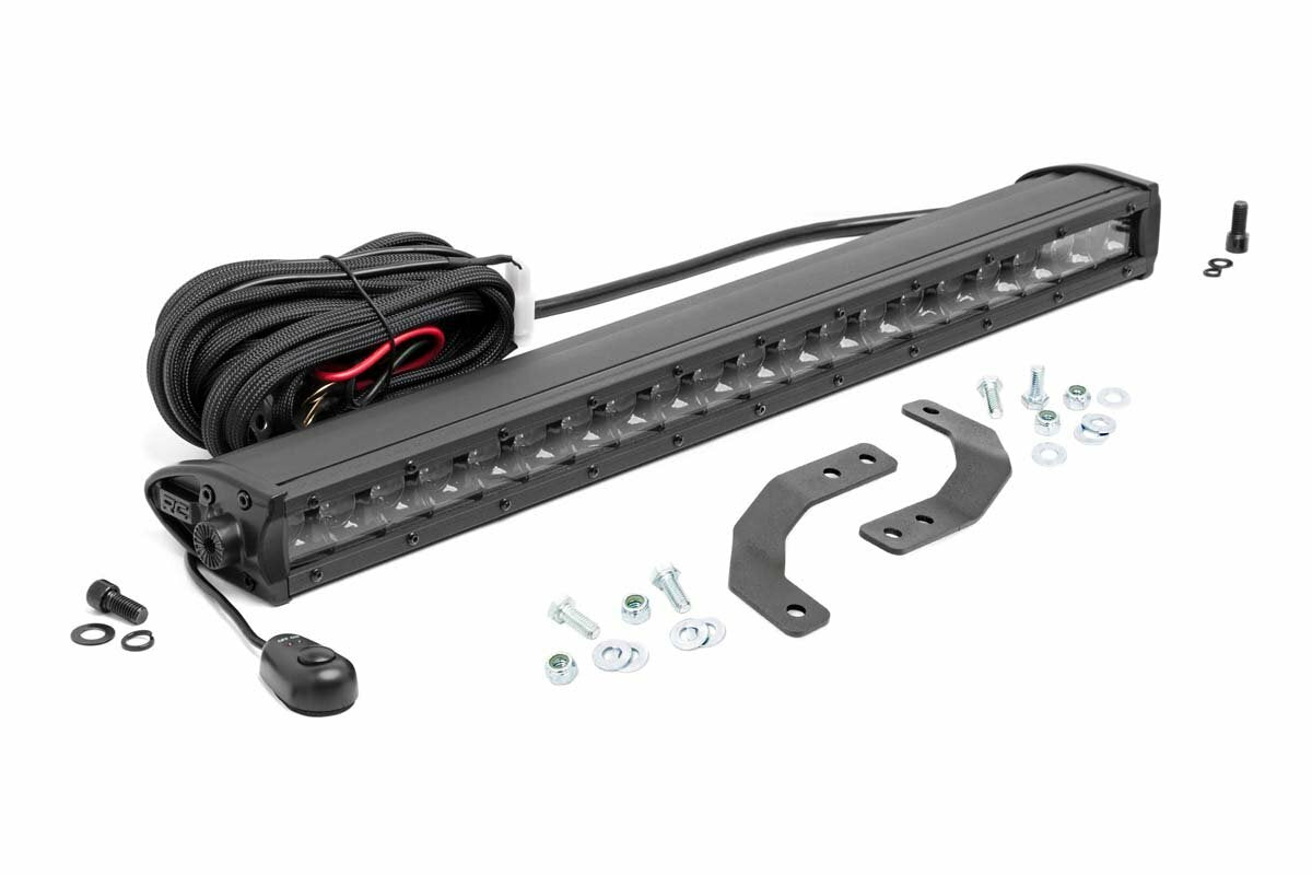 Rough Country - LED Light - Under Bed Mount - 20" Black Single Row - 93016
