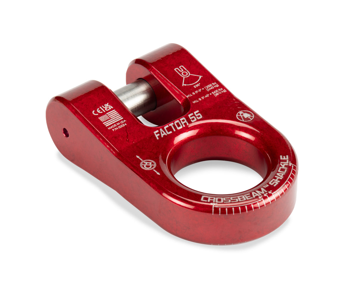 Factor 55 - CROSSBEAM SHACKLE RED - 00054-01