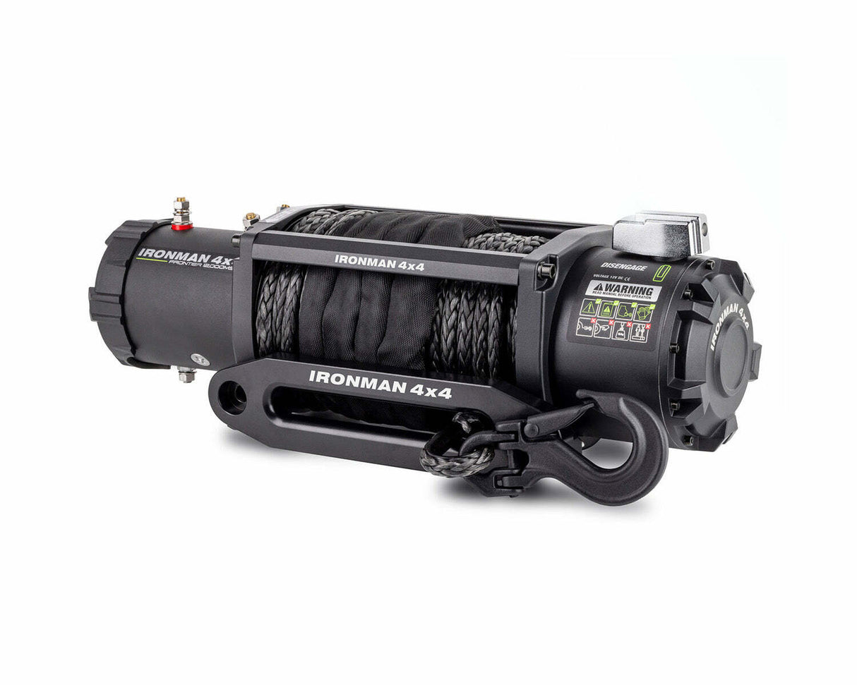 IronMan 4x4 - Frontier 12 000lb Winch - Synthetic Rope - IMW12000MSR