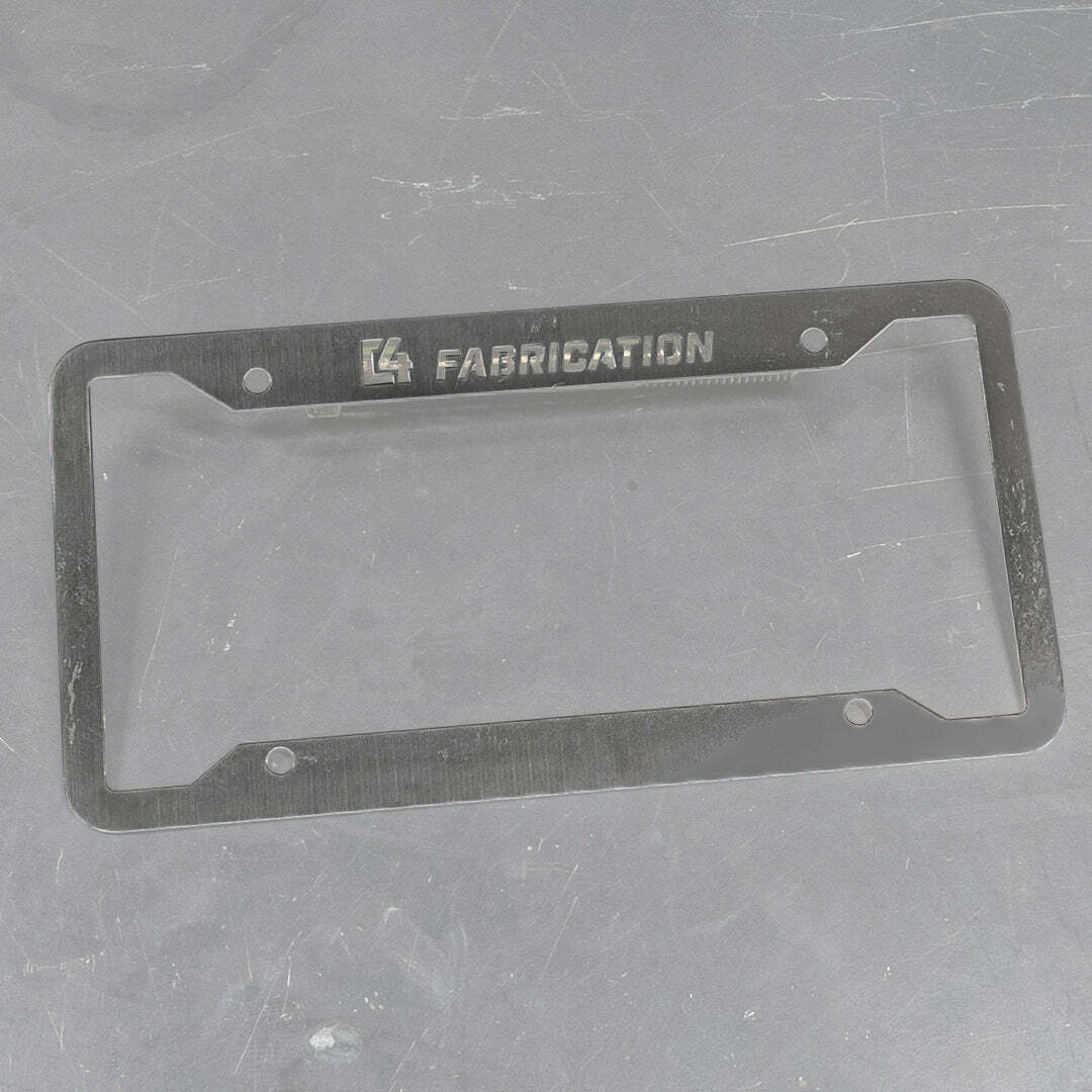 C4 Fabrication - C4 License Plate Frame - 900-9900-DB