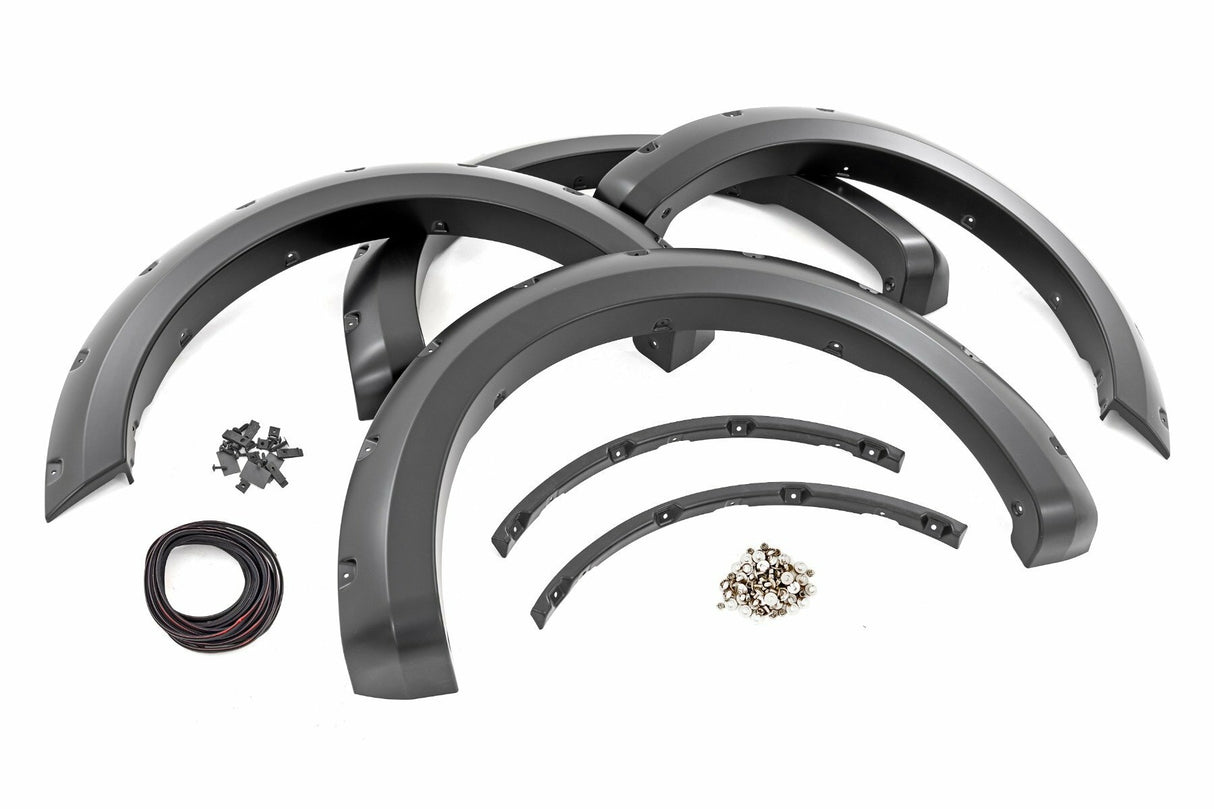 Rough Country - Pocket Fender Flares - E2 Magma Red - Ford F-150 2WD/4WD (2021-2024) - F-F20911B-E2