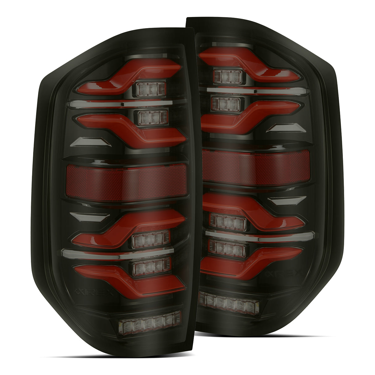 AlphaRex 672050 LED Taillights Black-Red