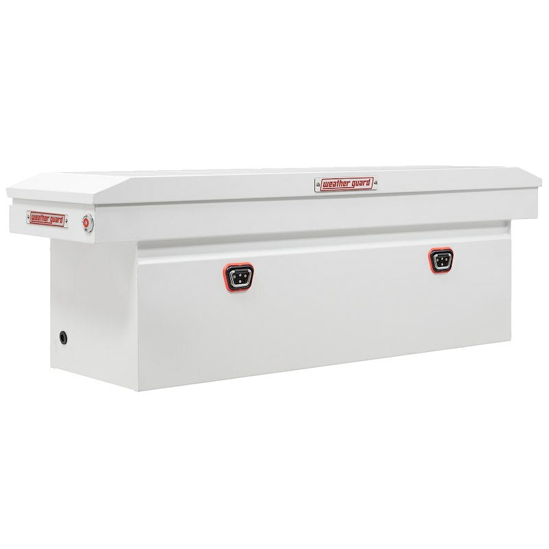 Weather Guard - Model 128-3-04 Saddle Box, Steel, Full Deep, White, 15.0 cu ft - 128-3-04