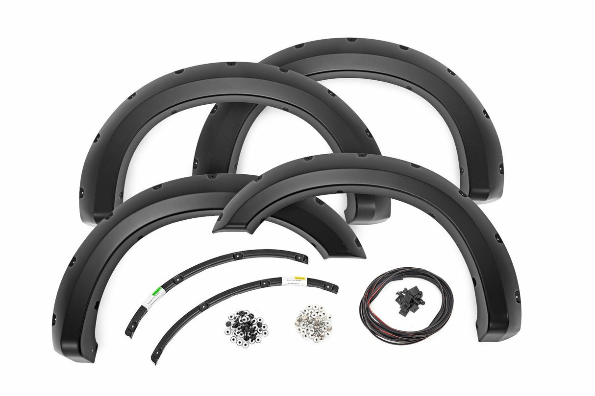 Rough Country - Pocket Fender Flares - UH Tuxedo Black - Ford F-250/F-350 Super Duty (11-16) - F-F21111A-UH