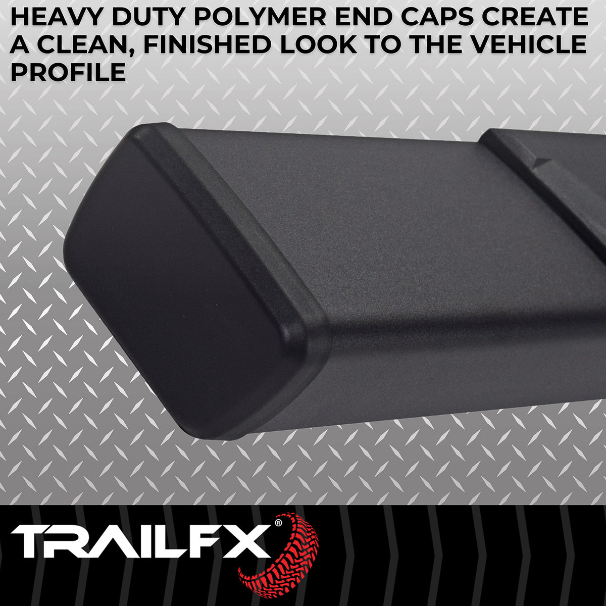 TrailFx - T4 Trapezoid Step Bar For Ford F150-350 Extended-Black (A4003B)
