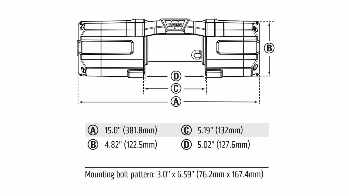 Warn - AXON 55 Winch with Plow Mode - 110255