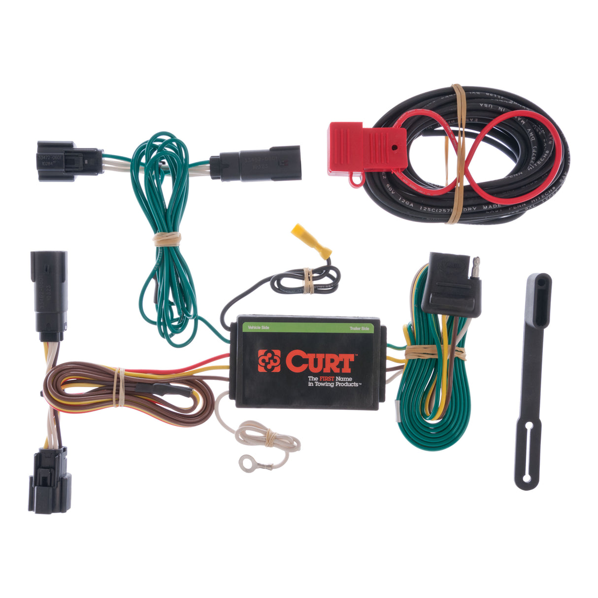 Curt - Custom Wiring Harness, 4-Way Flat Output, Select Ford Edge - 56120