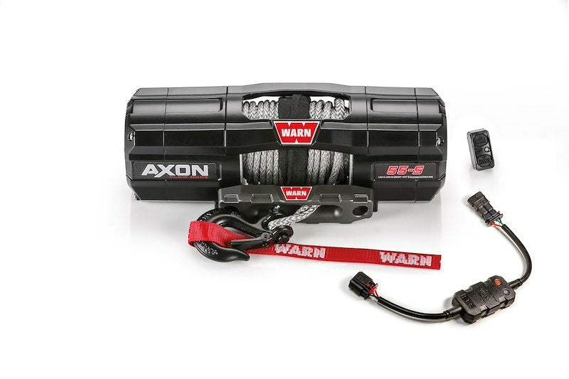 Warn - AXON 55 5,500lbs Synthetic Rope Winch with Plow Mode - 110250