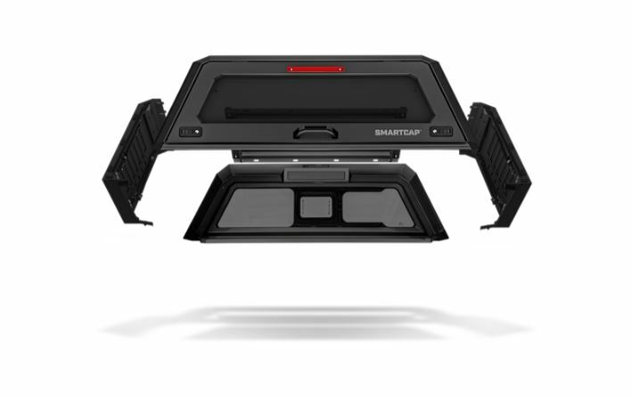 RSI SmartCap - Silverado/Sierra Truck Bed Cap SmartCap EVOa Adventure Matte Black For 19-23 Chevrolet Silverado/Sierra 1500 5.8 Foot Short Bed SmartCap - EA0100-MB