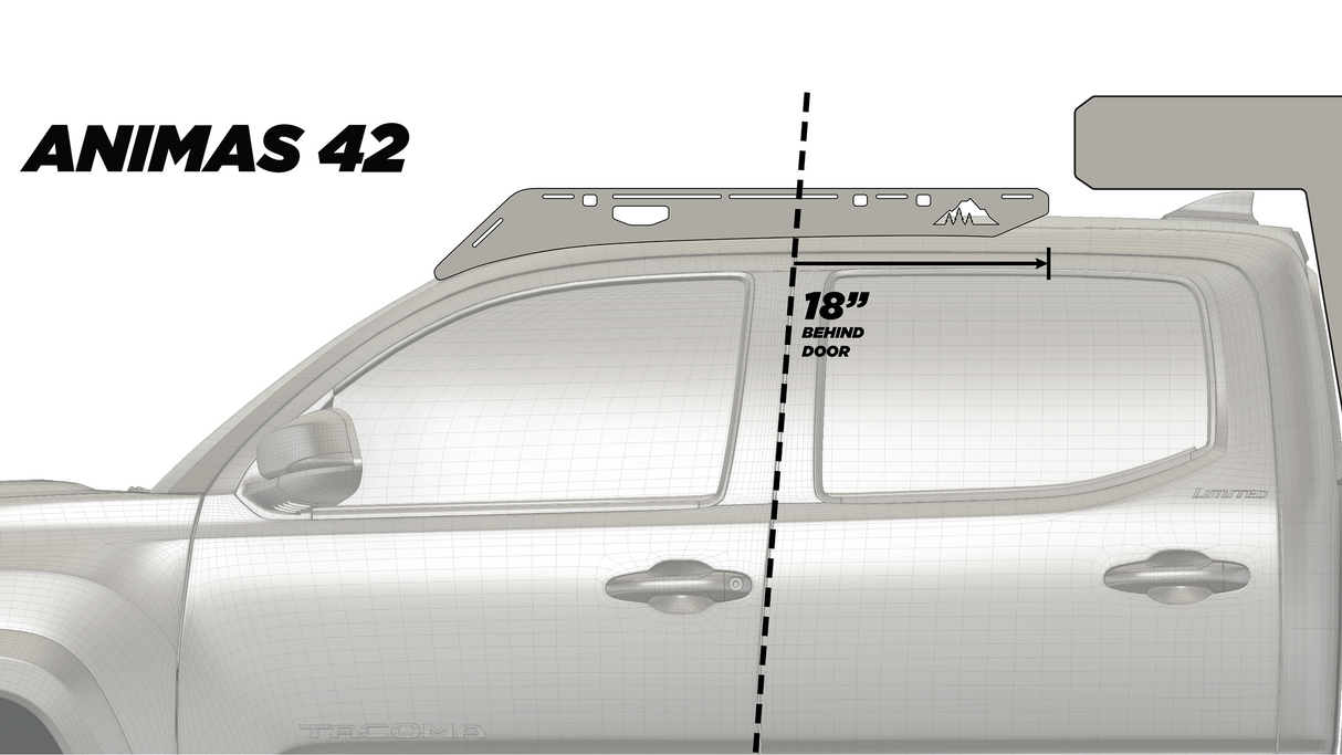 The Animas (2005-2023 Tacoma Camper Roof Rack)