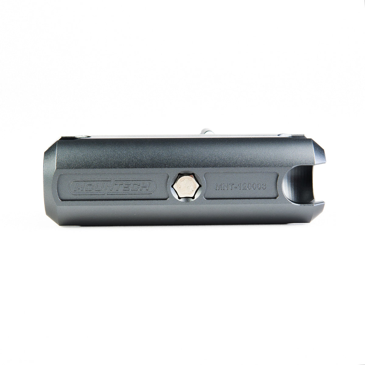 Mountech Double Socket Arm - Medium (3"), 1in Ball, Storm Gray