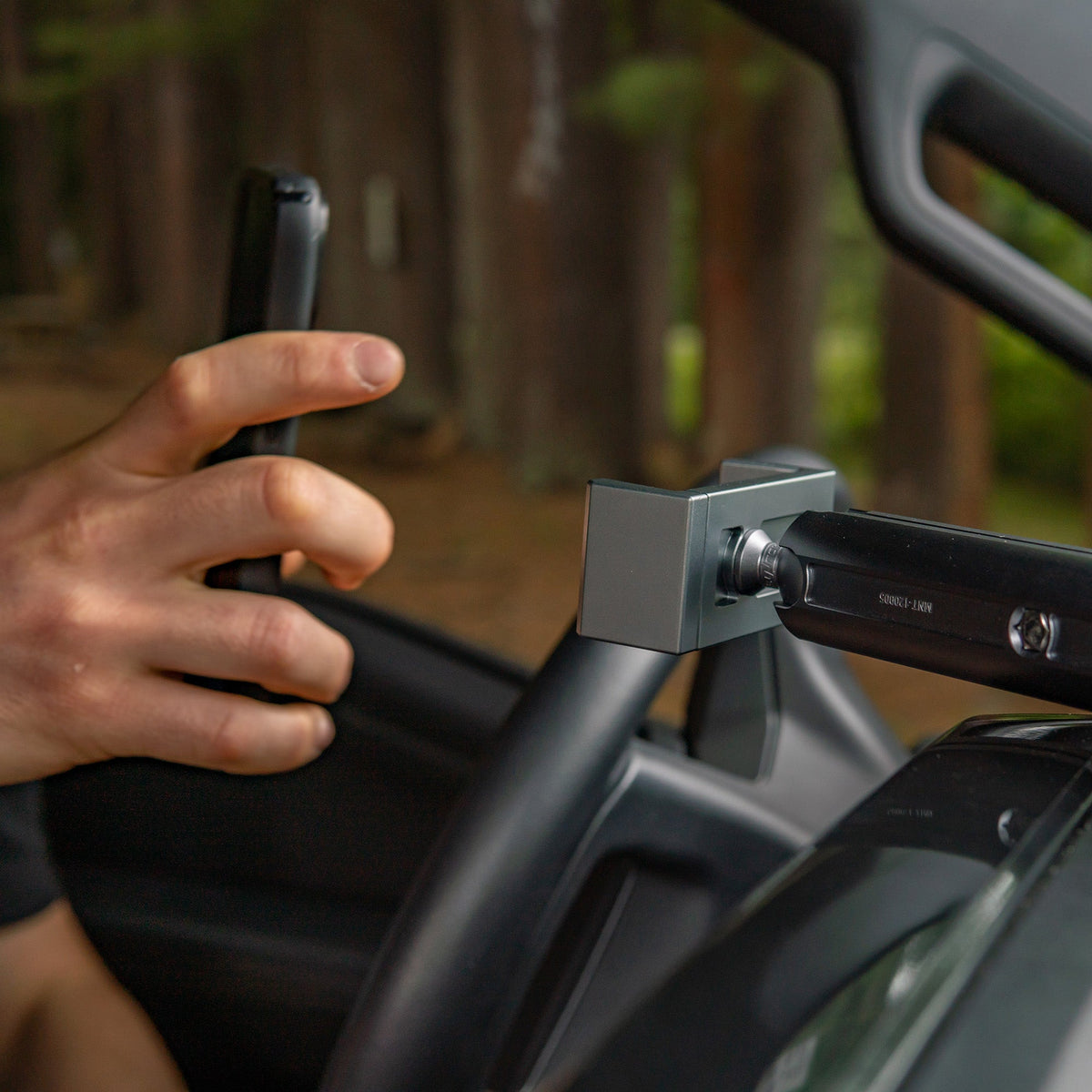 Mountech Phone Mount - Standard, 1in Ball, Storm Gray