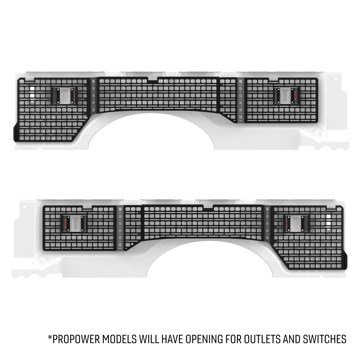 Bedside Rack MOLLE Panel System 8ft Bed | Ford F-250, F-350, F-450 (2017-2026)