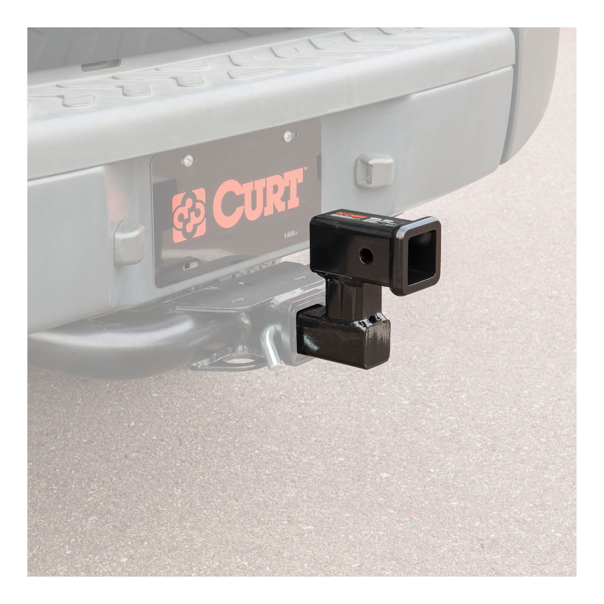 Curt - Raised Receiver Adapter (2" Shank, Not for Towing Use, 4-1/4" Rise) - 45794