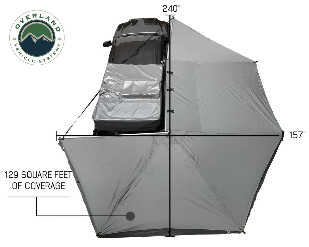 Overland Vehicle Systems - Freestanding 270 Degree Awnings For Mid - High Roofline Vans - 19529908