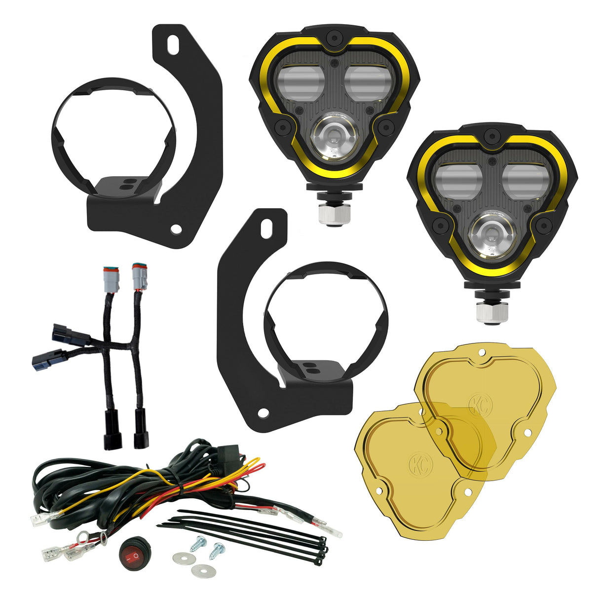 KC HiLiTES 97149 KC FLEX ERA 3 Dual Mode SAE Fog Lights 2-Light Master Kit