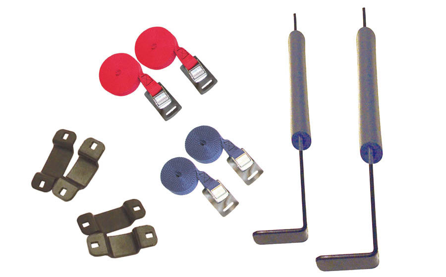 Malone - EcoLight 4 Kayak Trailer Package (1 Stacker & 4 sets foam blocks) - MPG586XL