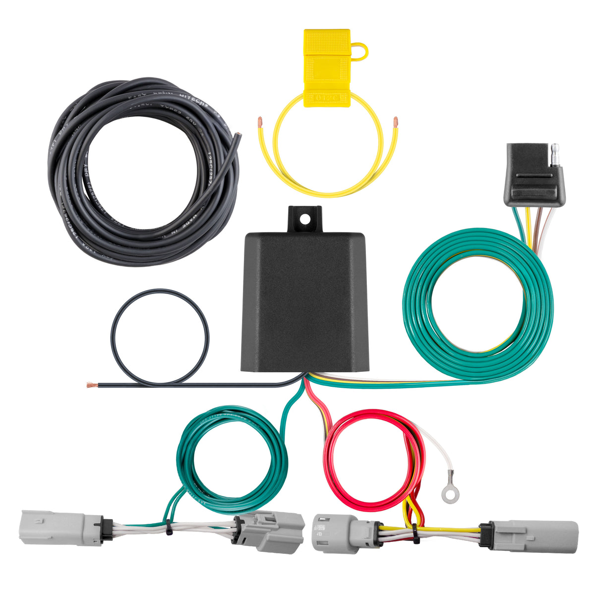 Curt - Custom Wiring Harness, 4-Way Flat Output, Select Lincoln Aviator - 56453
