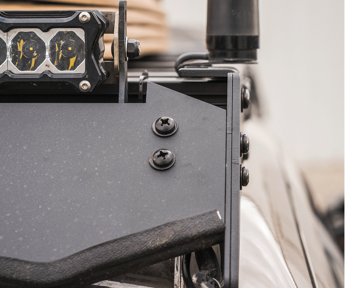 Prinsu - Prinsu Pro Toyota Tundra Crewmax Roof Rack 2022-2025 - Cutout for 40" Lightbars - 400-002-012-004