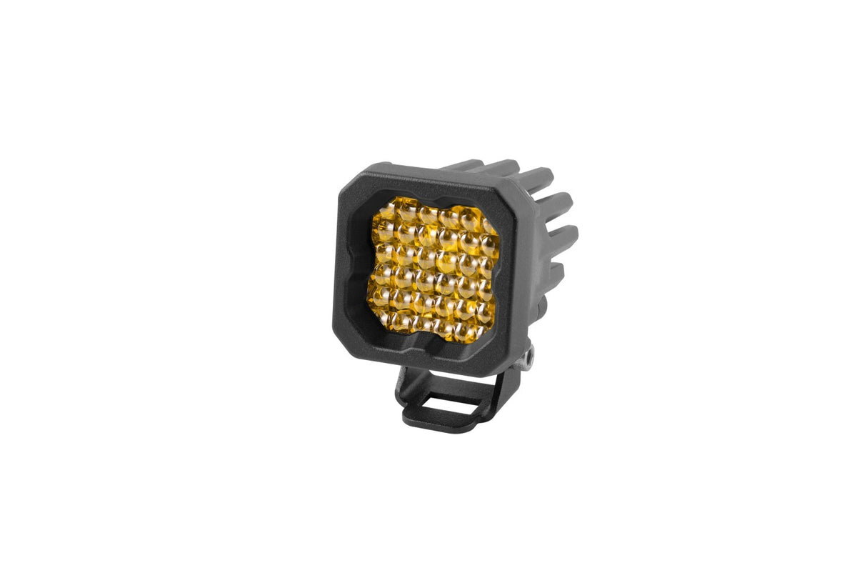 Diode Dynamics - Stage Series C1 LED Pod Sport Yellow Flood Standard ABL (single) - DD6448S