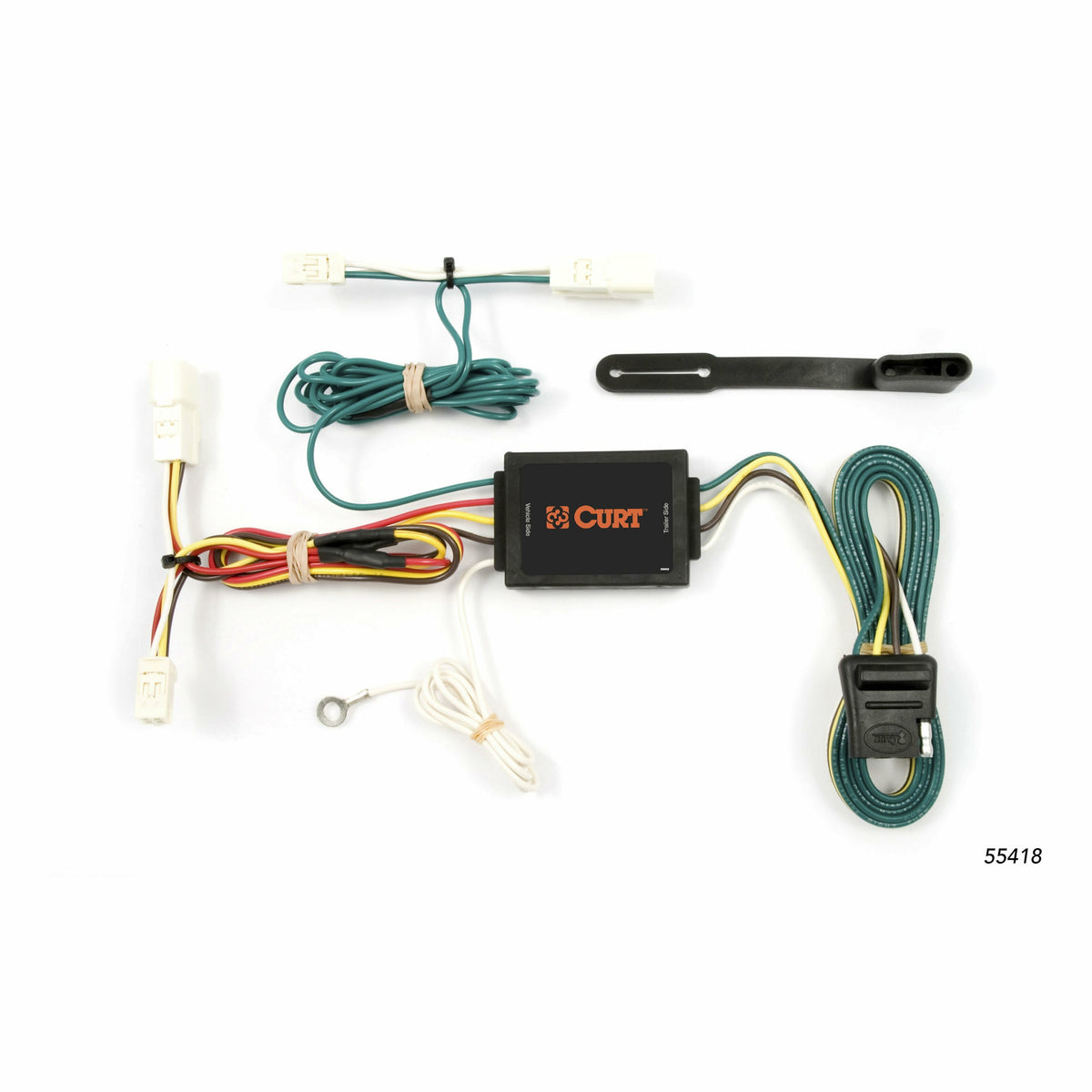 Curt - Custom Wiring Harness, 4-Way Flat Output, Select Toyota Sienna - 55418