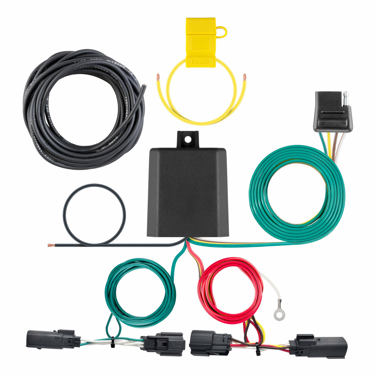 Curt - Custom Wiring Harness, 4-Way Flat Output, Select Ford Edge - 56436