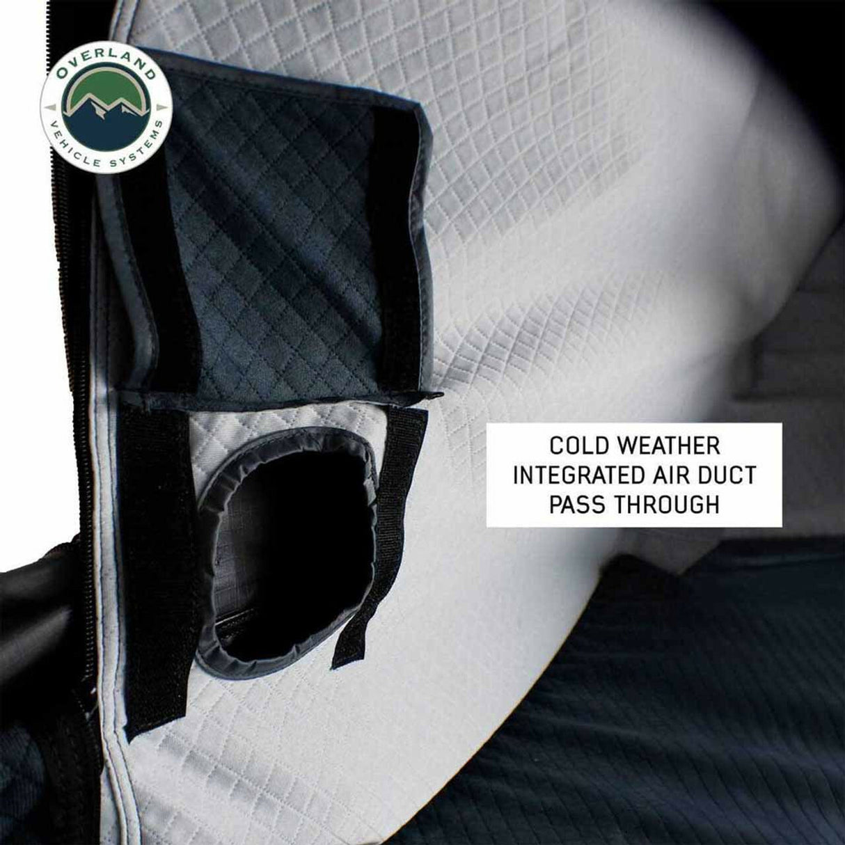 Overland Vehicle Systems - XD Everest 2 - Cantilever Aluminum Roof Top Tent, 2 Person, Grey Body and Black Rainfly - 18489902