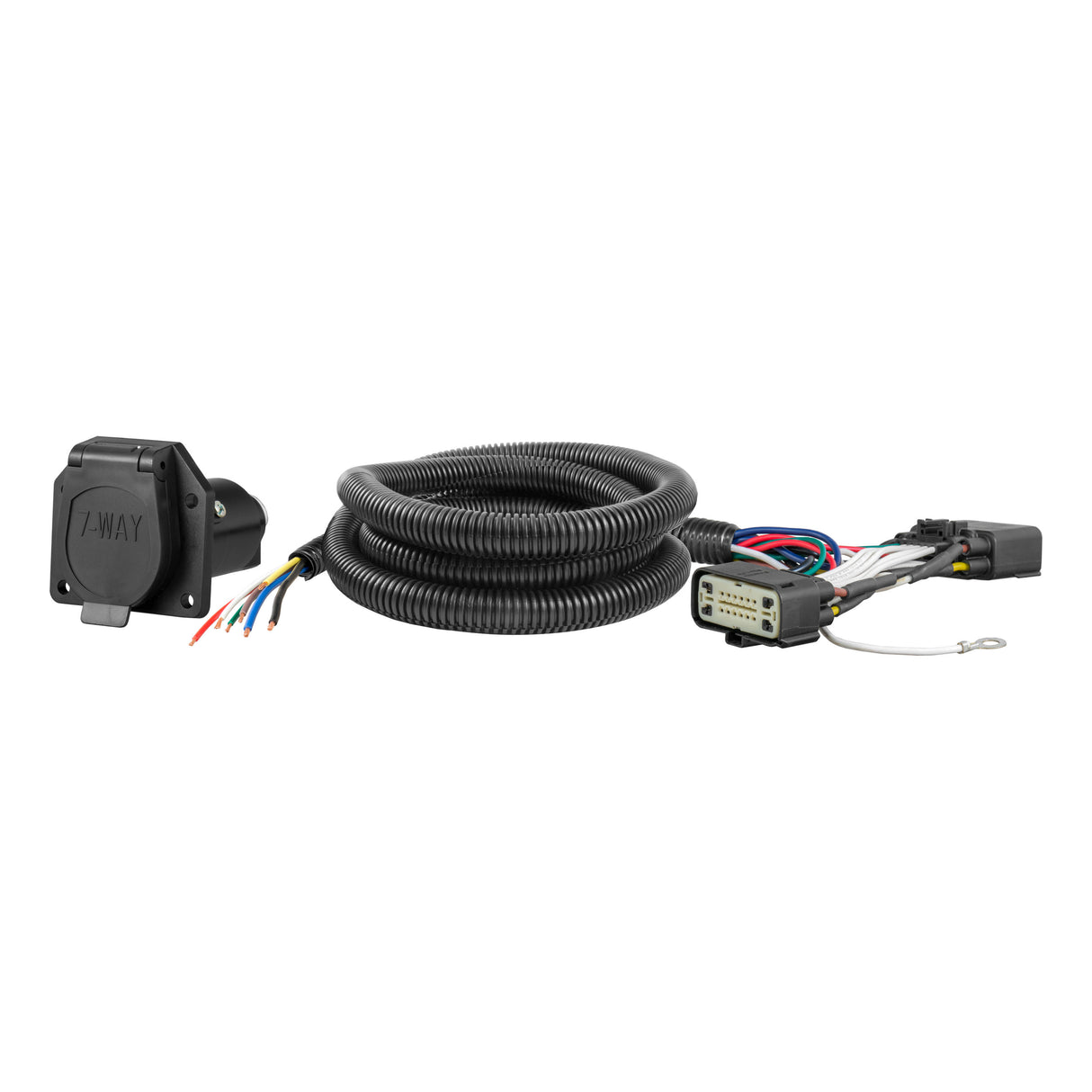 Curt - Custom Wiring, 7-Way RV Blade Output, Select Ford Explorer, Police Interceptor - 56306