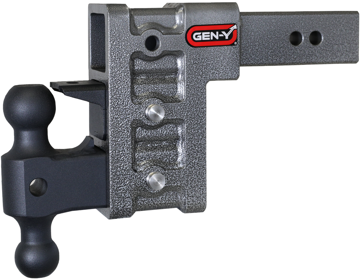 GEN-Y - Hitch GH-623 2.5" Shank 6" Drop 3K TW 21K Hitch & GH-061 Versa-Ball & GH-062 Pintle Lock - GH-623