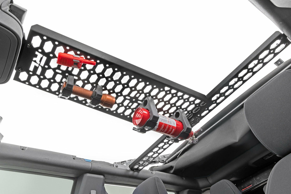 Rough Country - Molle Mounting Panel w LED Dome Light - Overhead - Ford Bronco (21-23) - 51124