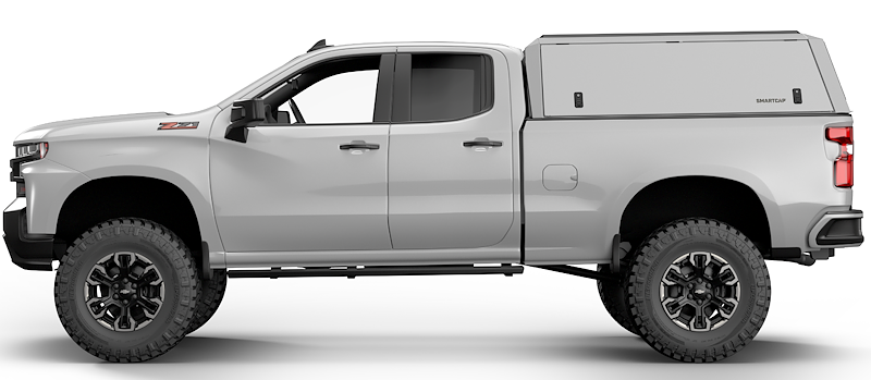 RSI SmartCap - Silverado/Sierra Truck Bed Cap Edge Commercial White For 19-26 Chevrolet Silverado/Sierra 1500 6.5 Foot Standard Bed - EC0131-WN