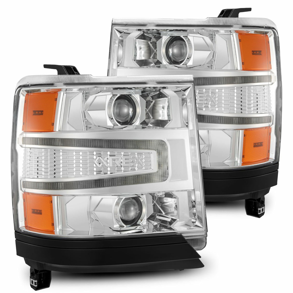 AlphaRex 880235 Projector Headlights Chrome