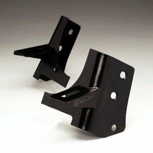 KC Hilites - Windshield Hinge Light Mount Brackets for Jeep Wrangler TJ (1997-2006) - Black - 7311