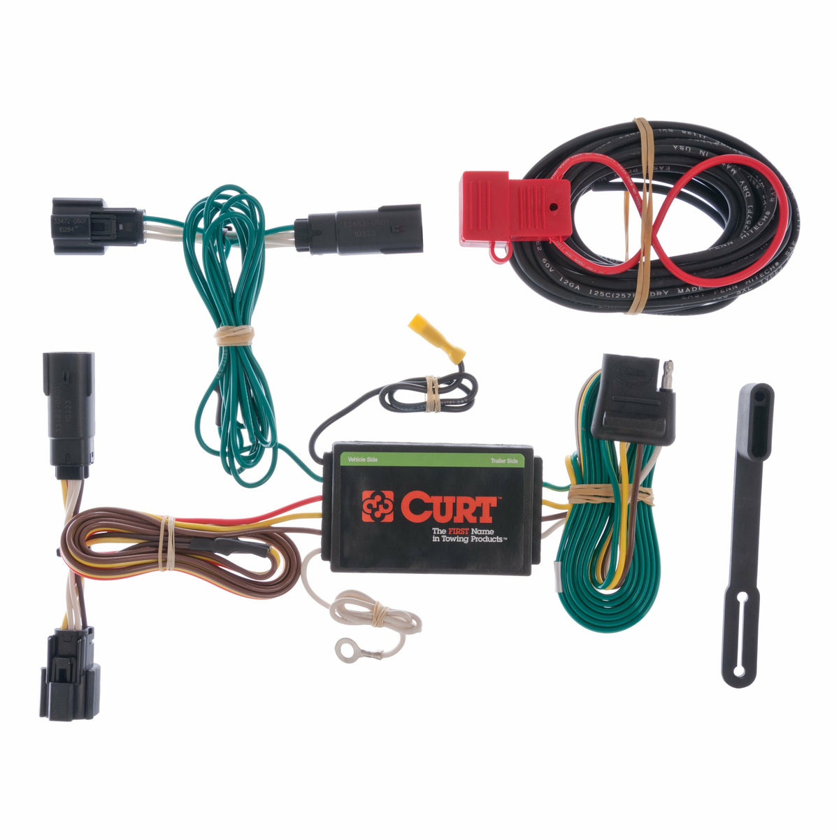 Curt - Custom Wiring Harness, 4-Way Flat Output, Select Ford Edge - 56120