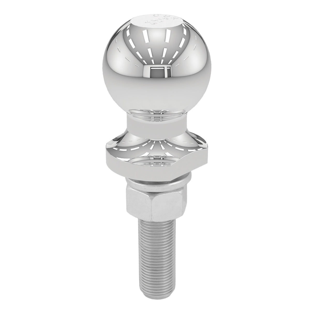 Curt - 2" Trailer Ball (3/4" x 3" Shank, 3,500 lbs., Chrome, Packaged) - 40073