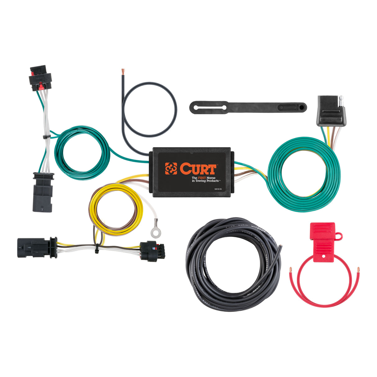 Curt - Custom Wiring Harness, 4-Way Flat Output, Select Jeep Compass - 56369