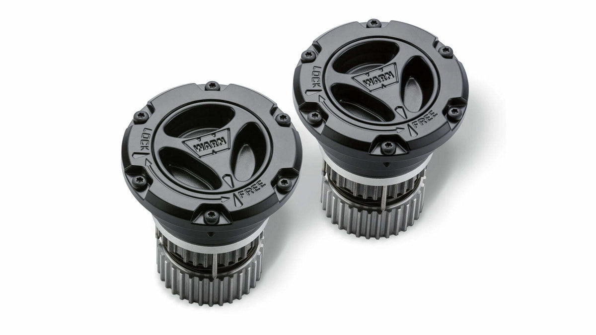 Warn - 95060 3 Piece Design 35 Spline 6 Bolt Black Satin Set Of 2