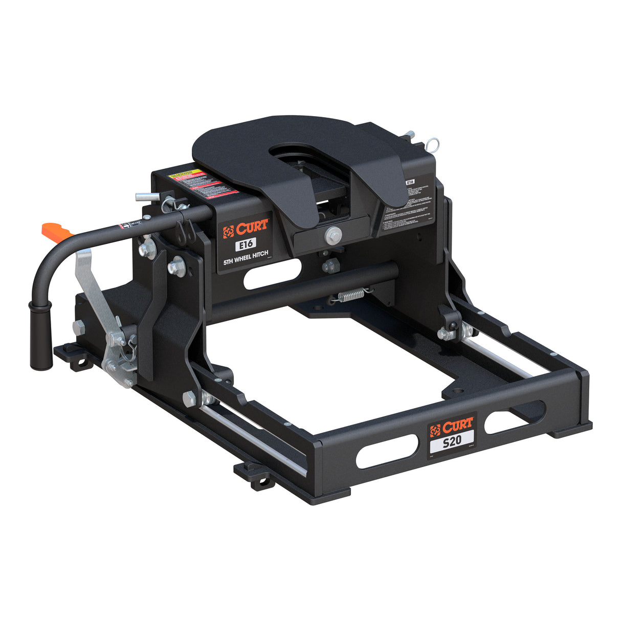 Curt - 16511 E16 Sliding 5th Wheel Hitch, 16,000 lbs. - 16511