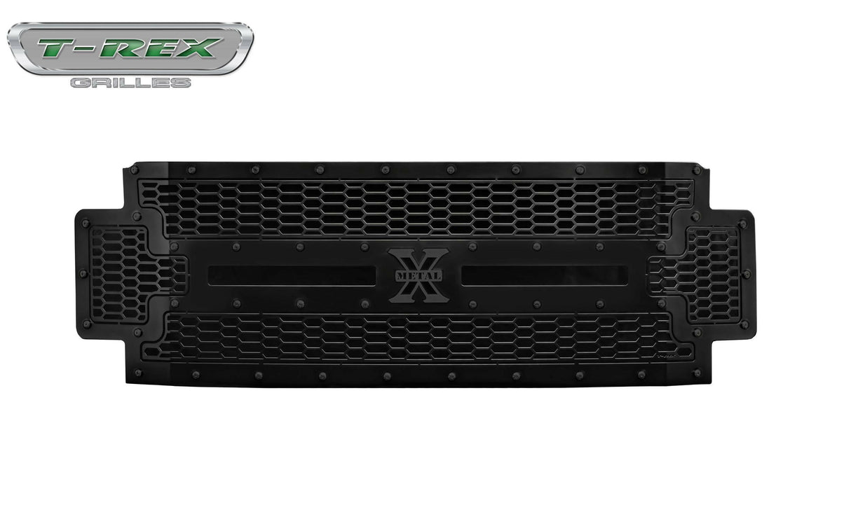 T-Rex Grilles - 1 Pc Laser Cut Pattern Mild Steel Stealth Laser X Grille Replacement - 7715471-BR