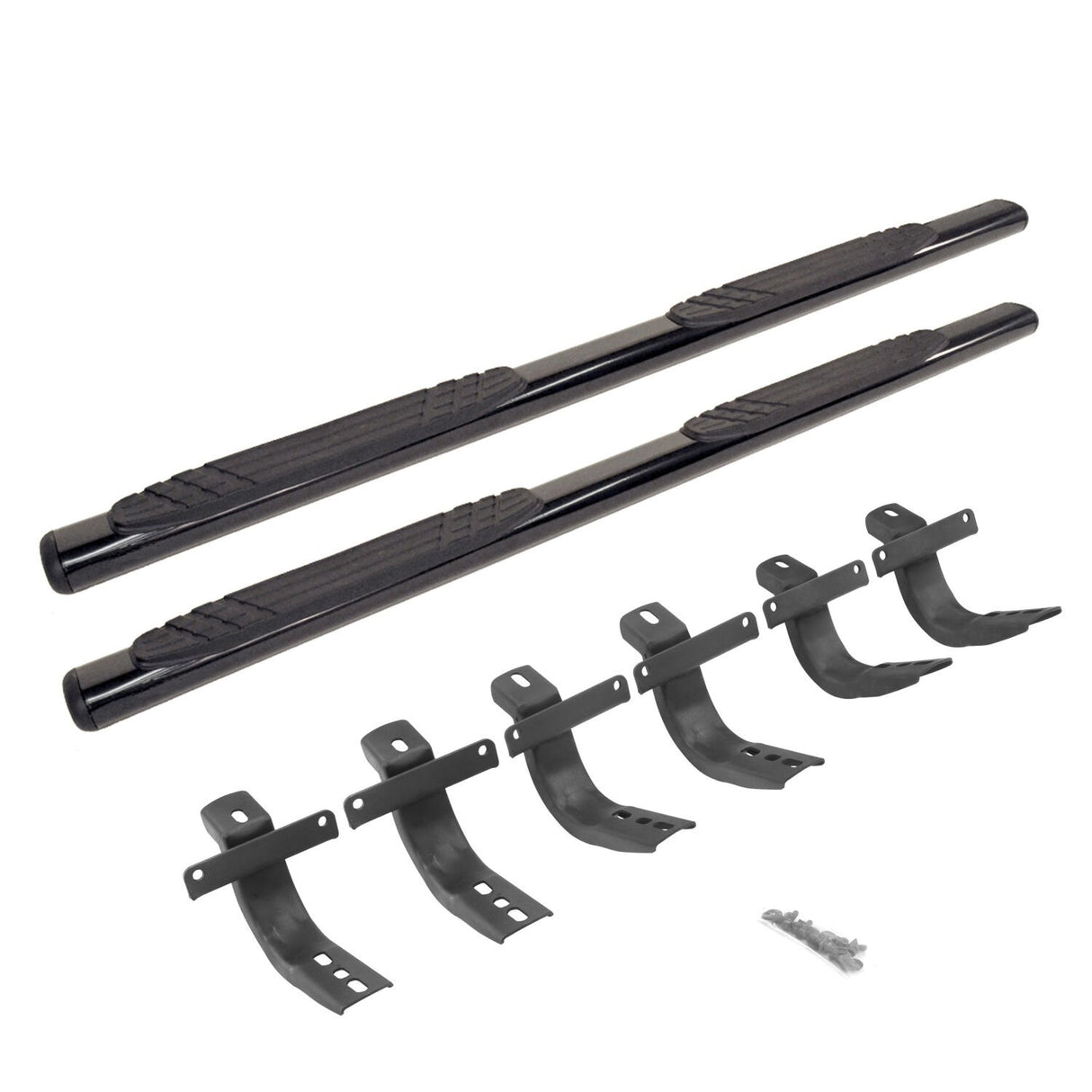 Go Rhino 684412971T - 4" OE Xtreme SideSteps With Mounting Bracket Kit - Textured Black
