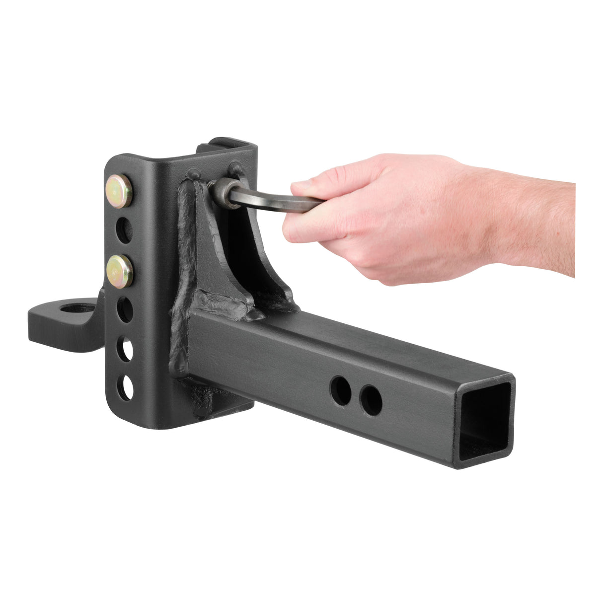 Curt - Adjustable Channel Mount with 1" Ball Hole (2" Shank, 6,000 lbs., 6-3/4" Drop) - 45901