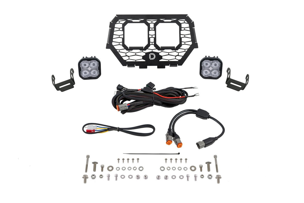 Diode Dynamics - Stage Series LED Grille Kit for 2014-2018 Polaris RZR XP, Sport White Fog - DD7857