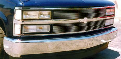 T-Rex Grilles - 2 Pc Horizontal Aluminum Billet Grille Insert - Does not fit vehicles with sealed beam headlamps - 20030