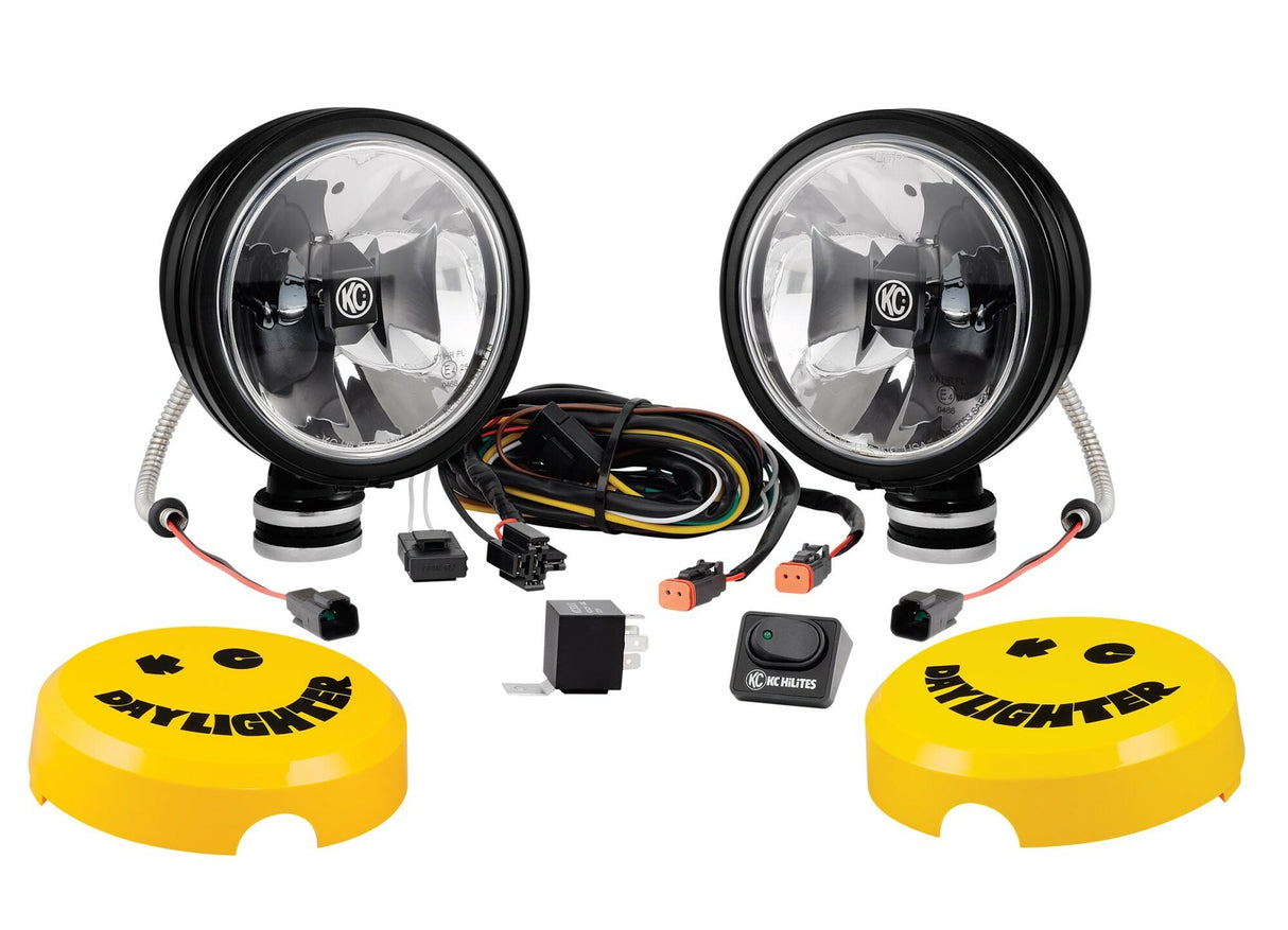 KC Hilites - 6" Daylighter with Gravity LED G6 SAE Driving Beam Black Pair Pack - #653 - 653