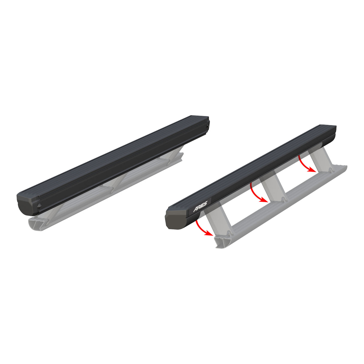 Aries - ActionTrac 87.6" Powered Running Boards (No Brackets) - 3025183
