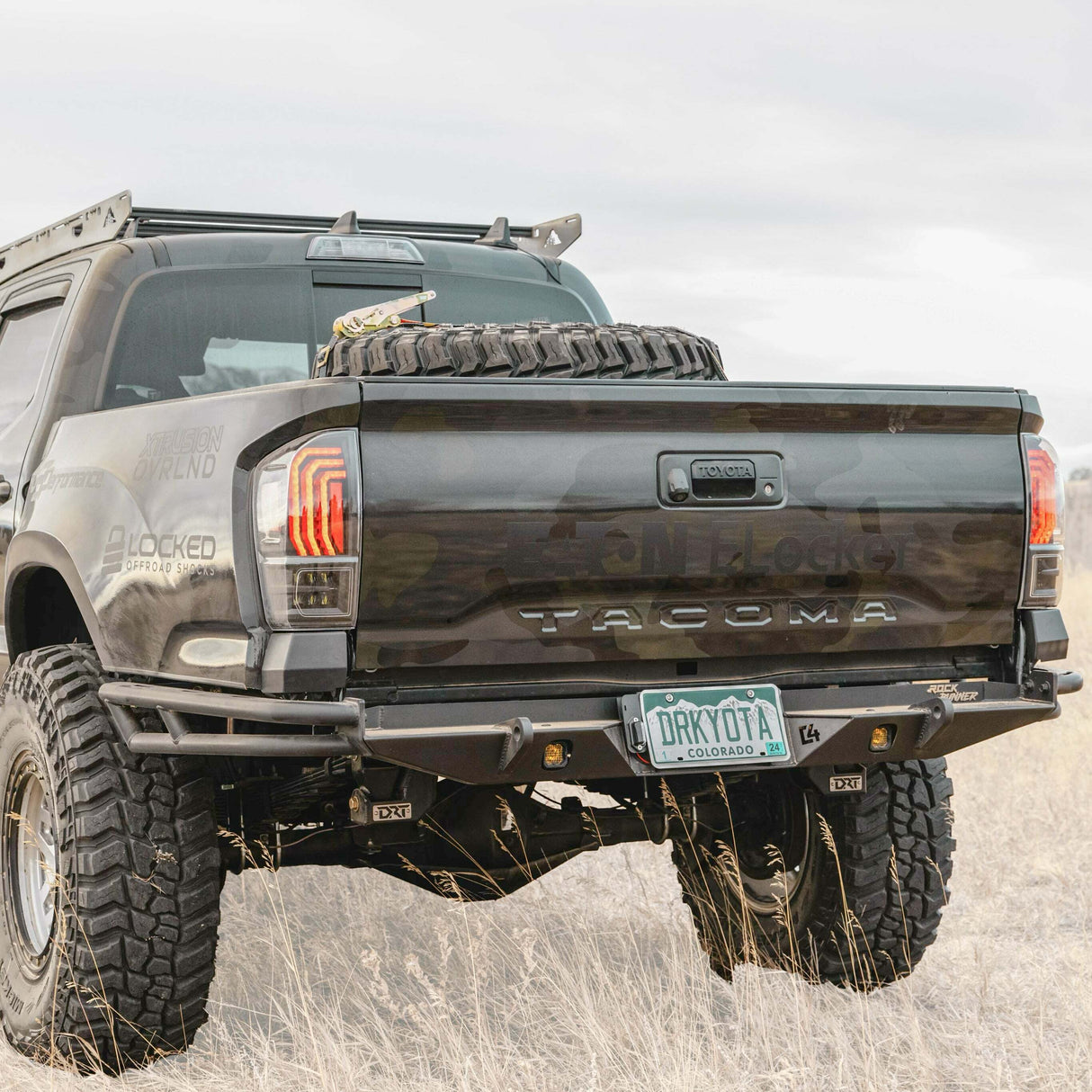 C4 Fabrication - Tacoma Rock Runner High Clearance Rear Bumper / 3rd Gen / 2016-2023 - 1200-4516-DT-W