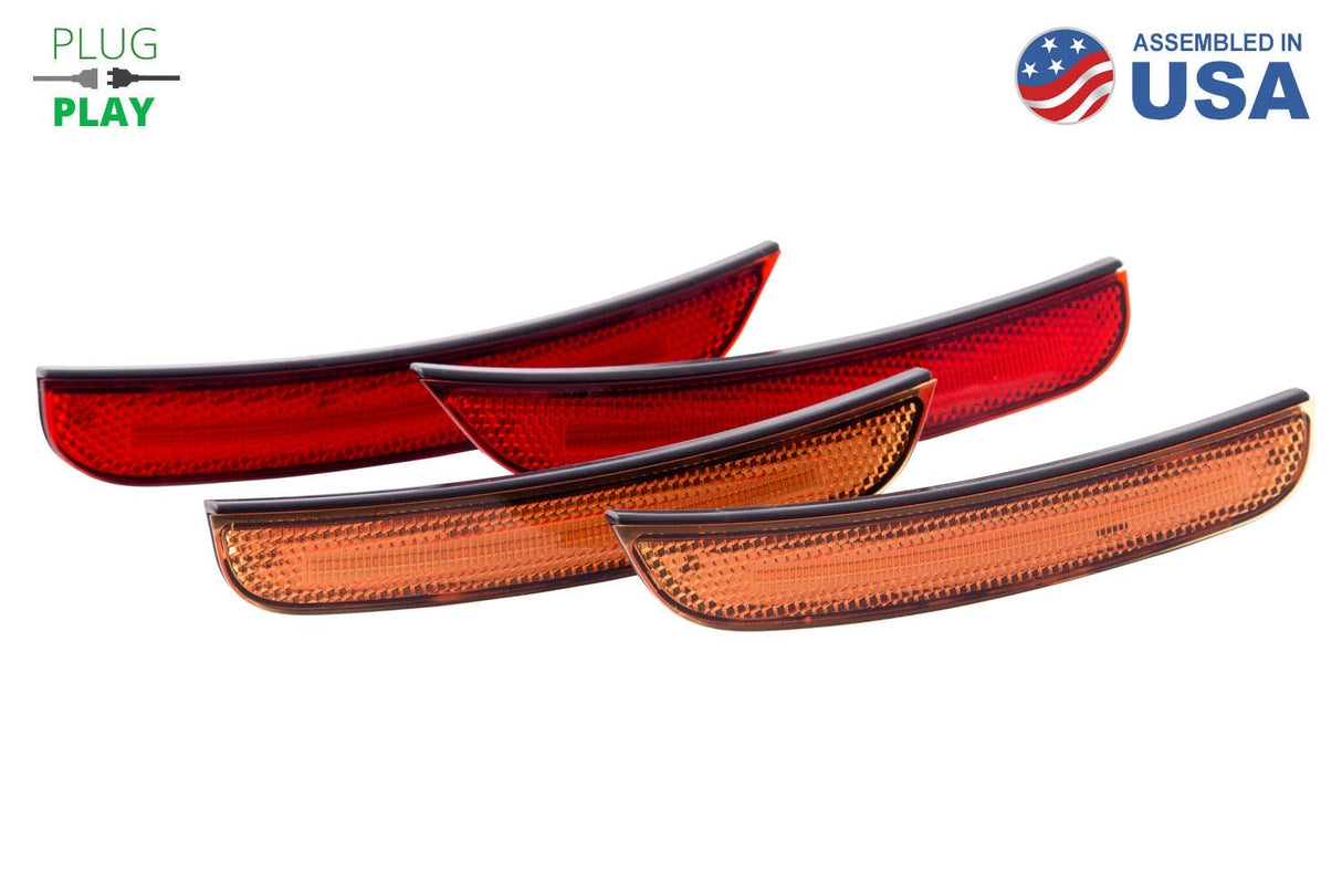 Diode Dynamics - LED Sidemarkers for 2015-2021 Dodge Charger, Amber/Red (set) - DD5111
